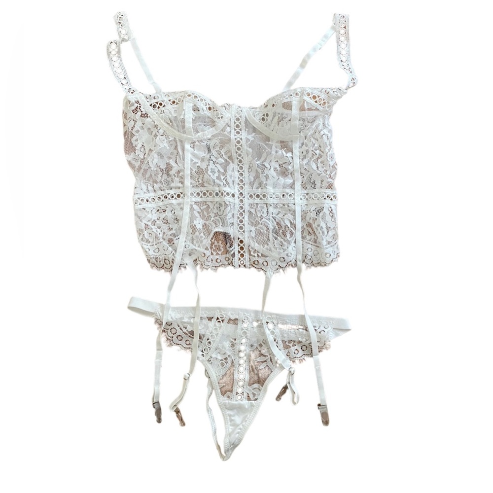 Lace Lingerie Top and Panty Set